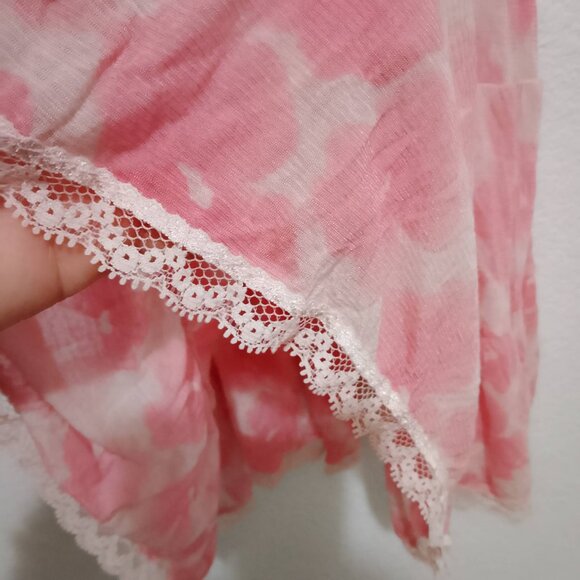 Victoria's Secret Vintage Babydoll Lingerie Unlined Sheer Mesh Floral Top size M - Picture 8 of 9